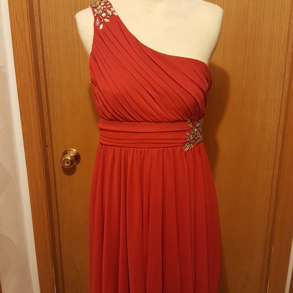 Formal red dress